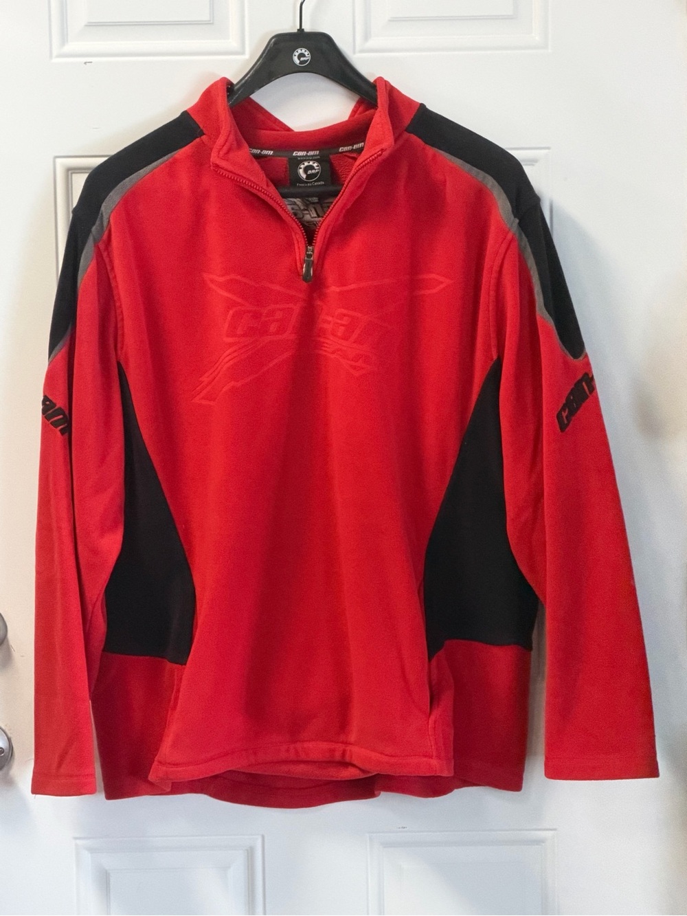 Red Men’s Lightweight Half-Zip Jacket - (Brand: )